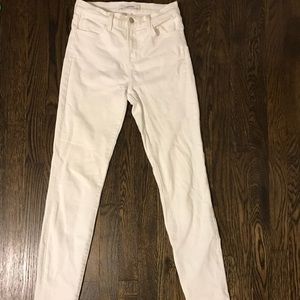 J.Brand white skinny jeans